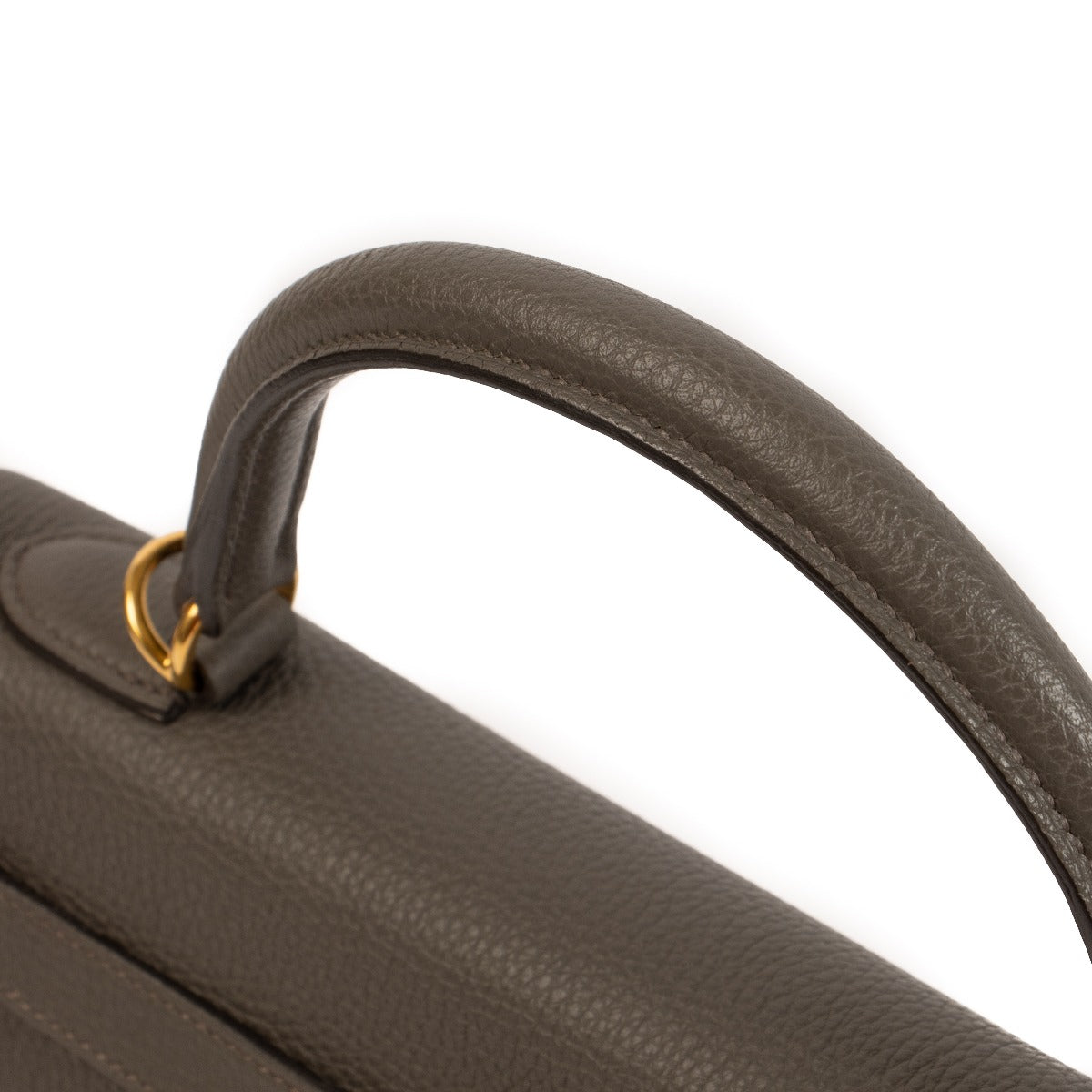 Pre-owned Hermès Kelly 32 Etain Togo on www.laebllov.com