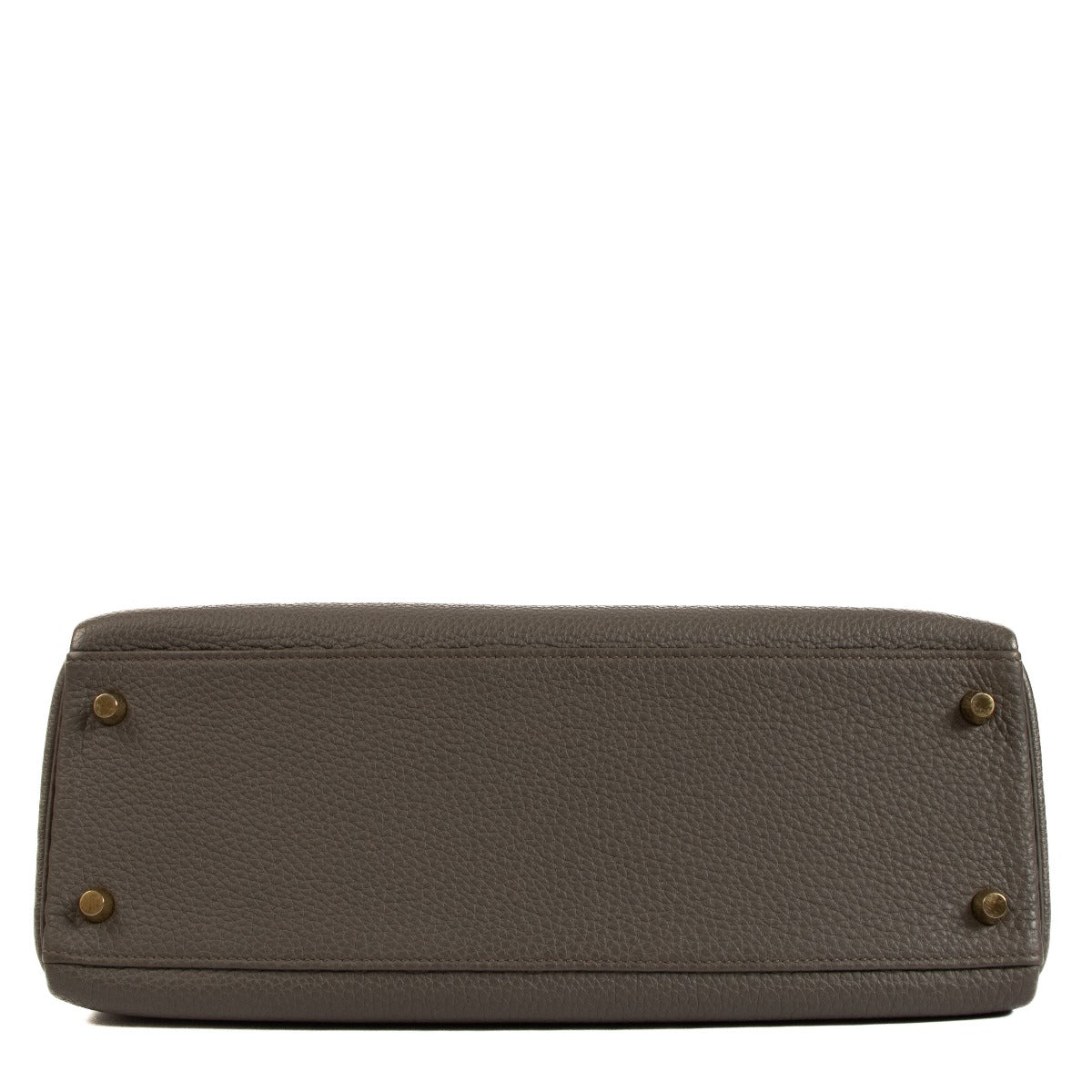 Pre-owned Hermès Kelly 32 Etain Togo on www.laebllov.com