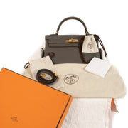 Hermès Kelly 32 Etain Togo