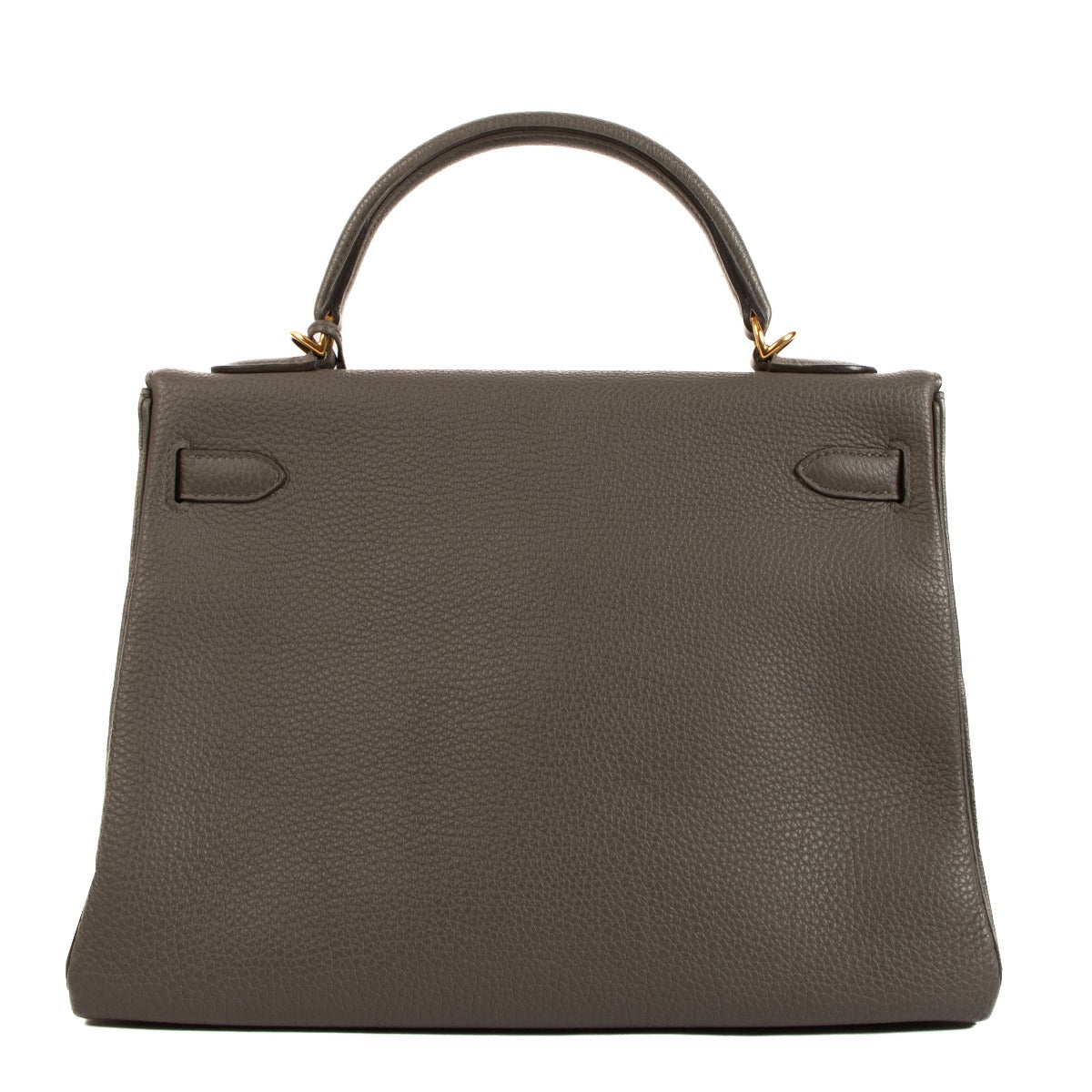 Pre-owned Hermès Kelly 32 Etain Togo on www.laebllov.com