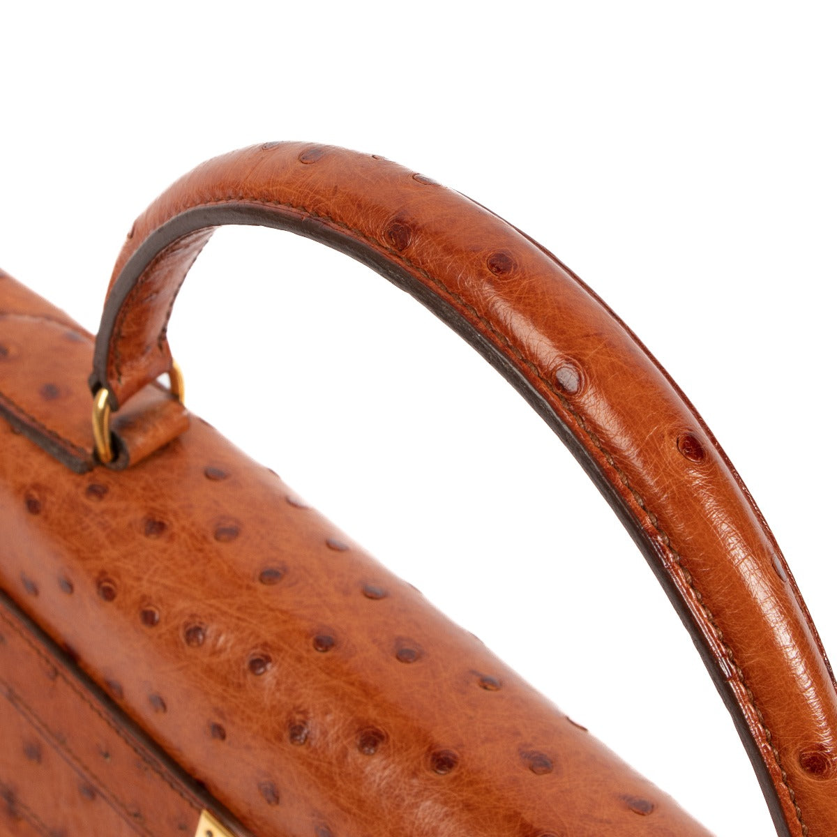 Authentic second hand pre-owned Hermès Vintage Kelly 32 Gold Ostrich on www.labellov.com