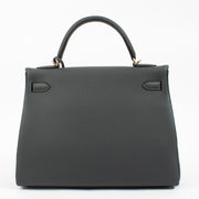 2024 Hermès Kelly 32 Gris Misty Togo GHW