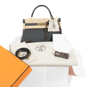 Hermès Kelly 32 Gris Misty Togo GHW