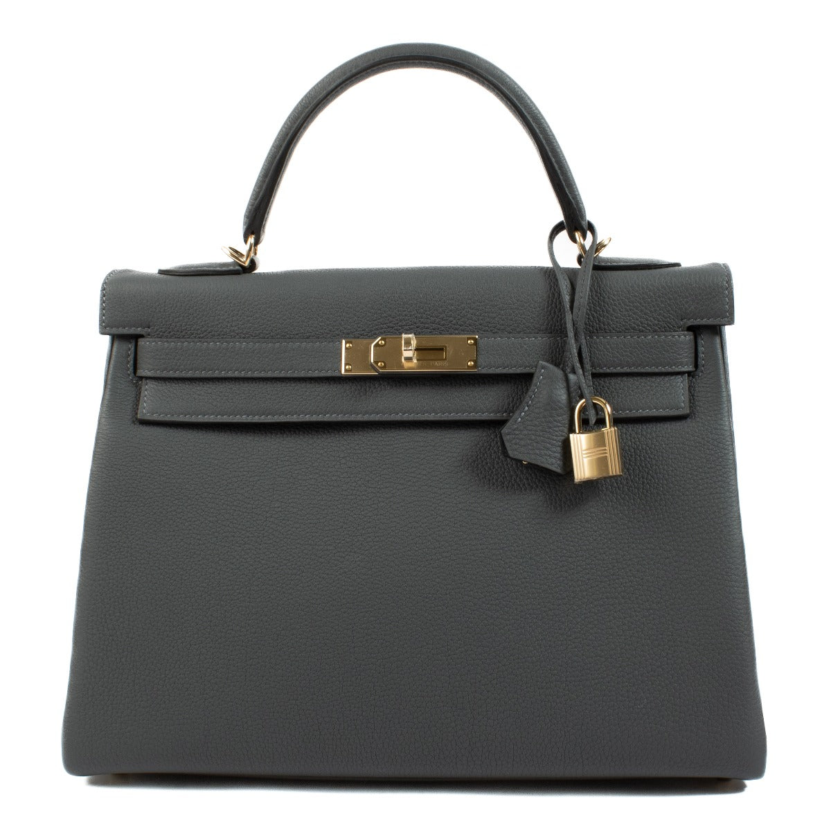Hermès Kelly 32 Gris Misty Togo GHW