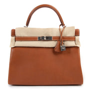very rare hard to find Hermès Kelly 32cm barenia faubourg PHW