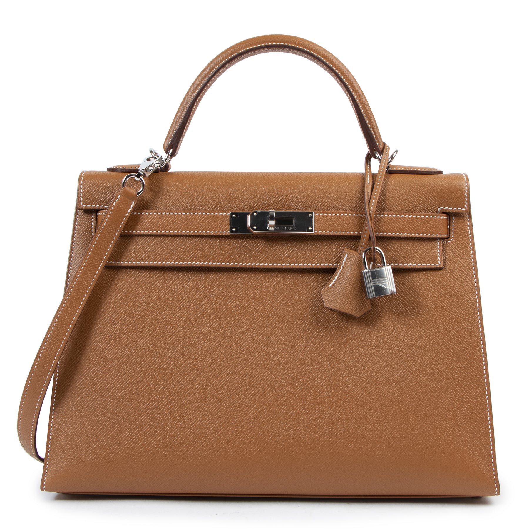 shop safe online *Never Used* Hermes Kelly 32 Sellier Gold Epsom PHW