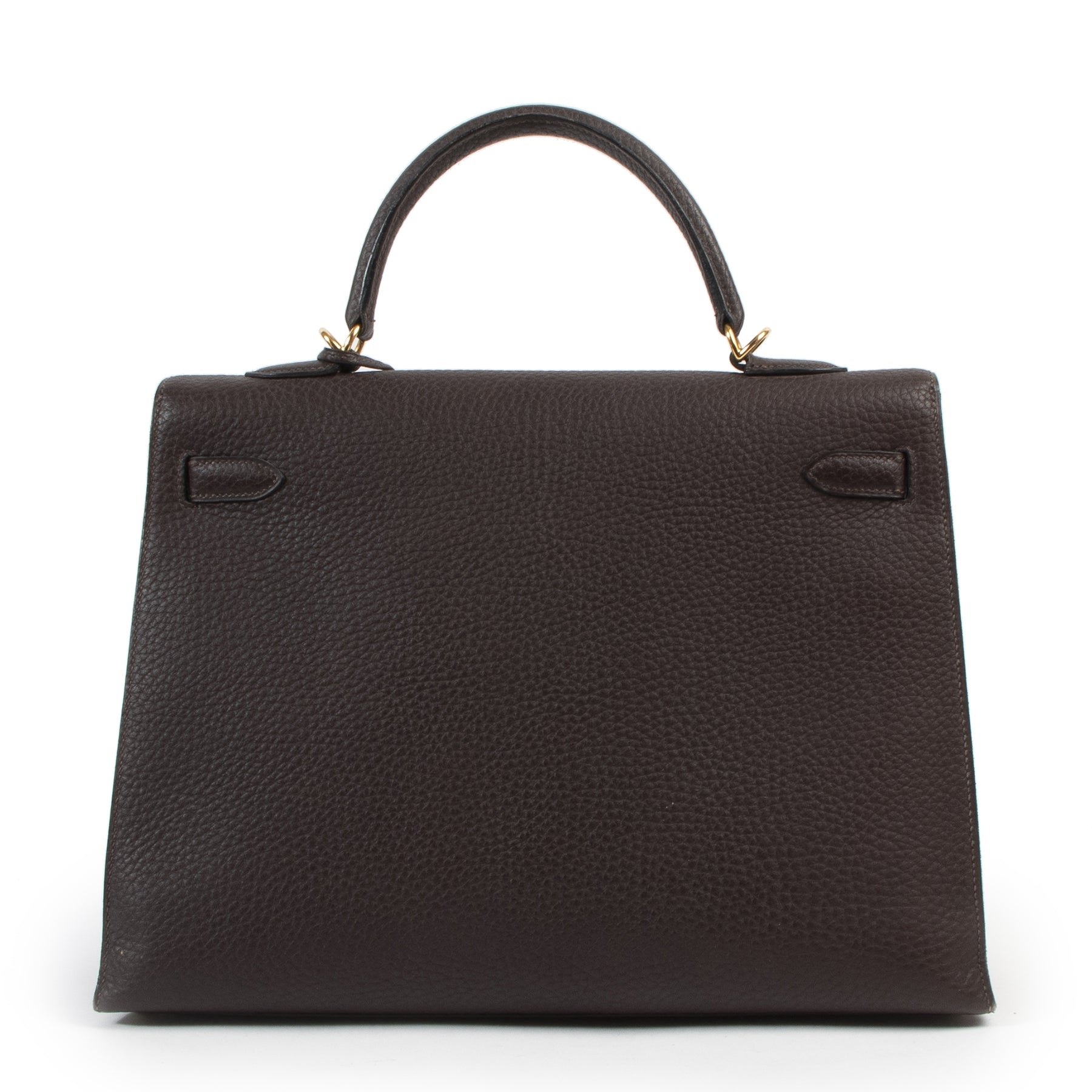 Labellov is marktleider in de tweedehands verkoop van Hermès Kelly 35 Sellier Fjord Marron Fonce GHW