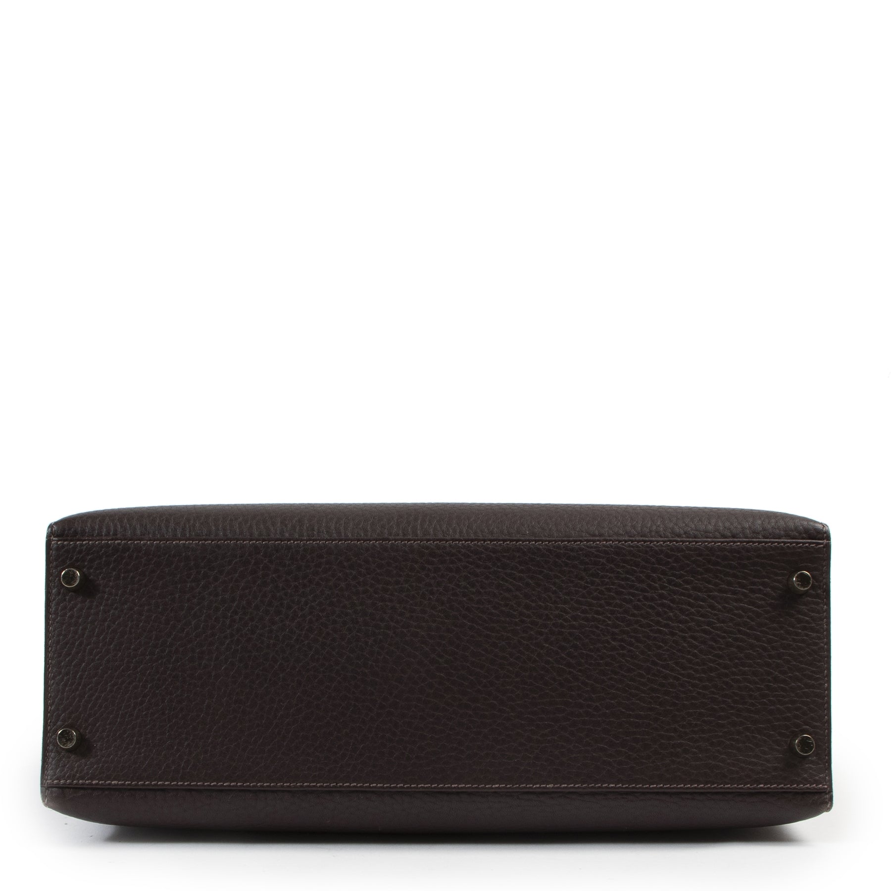 Hermès Kelly 35 Sellier Fjord Marron Fonce GHW