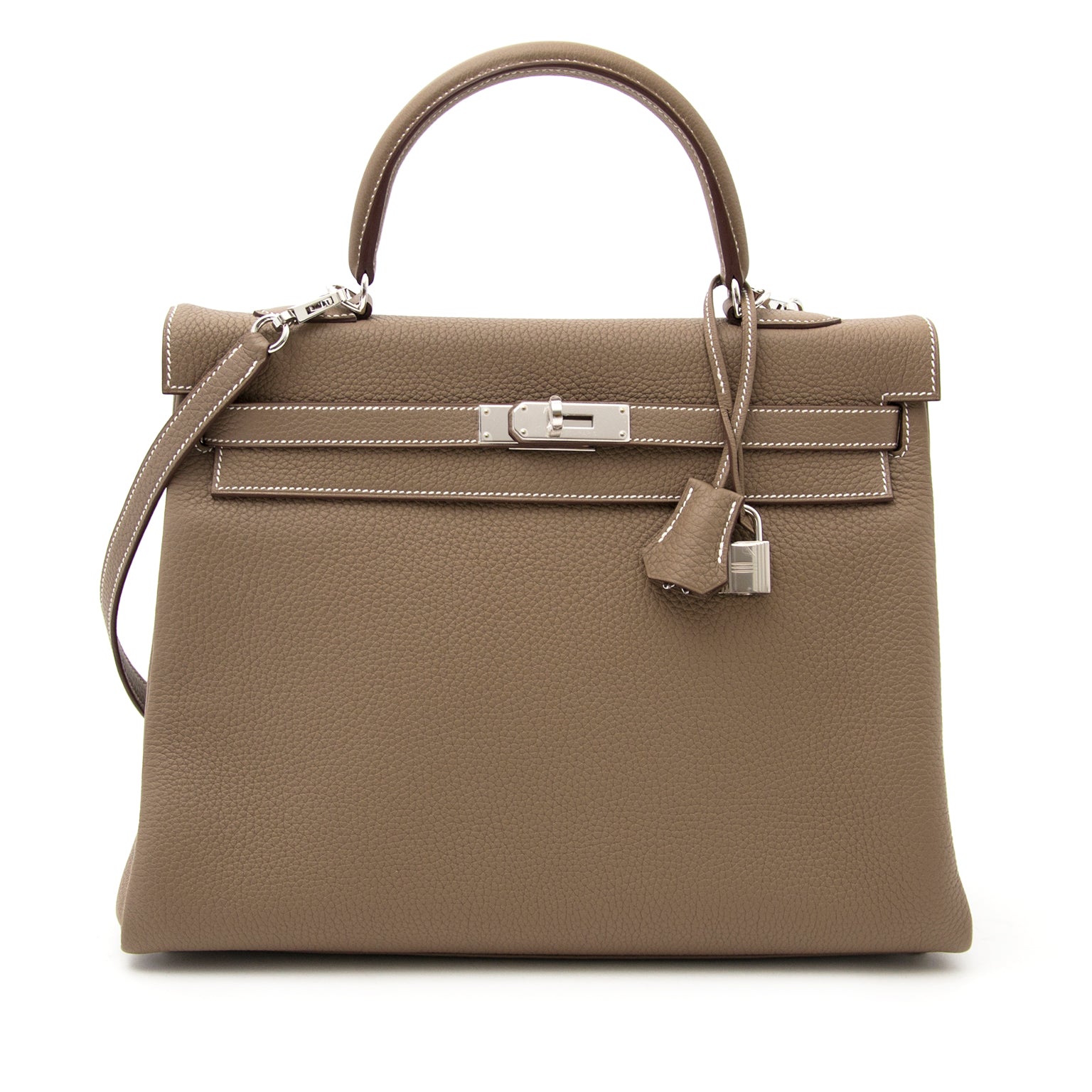 Hermès kelly 35 cm togo etoupe now online at labellov.com 100% authentic