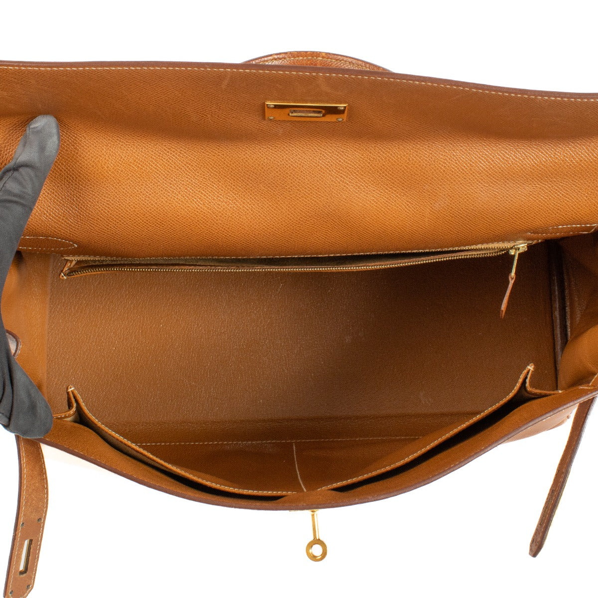 Hermès Kelly 40 Gold Courchevel GHW