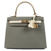Hermès HSS Kelly 25 Gris Misty/Craie Epsom PBHW