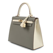 Hermès HSS Kelly 25 Gris Misty/Craie Epsom PBHW