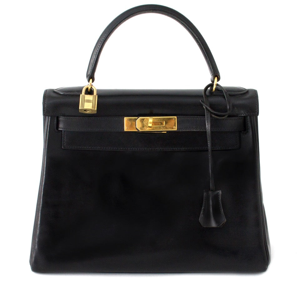 Authentieke Hermes Kelly Black voor de juiste prijs bij LabelLOV vintage webshop. Hermes Kelly Black Veilig online winkelen. Luxe, vintage, mode. Antwerpen, België.