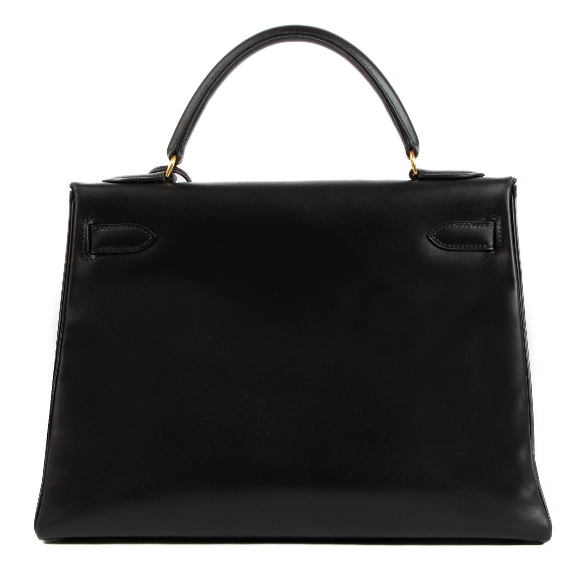 Hermès Vintage Kelly 32 Black Box GHW