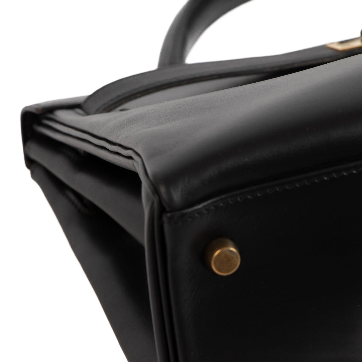 Hermès Vintage Kelly 32 Black Box GHW