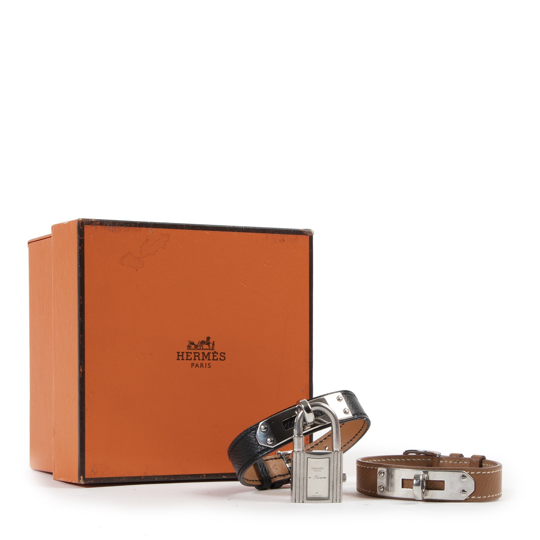 acheter en ligne seconde main Hermes Kelly Lock Watch + Strap