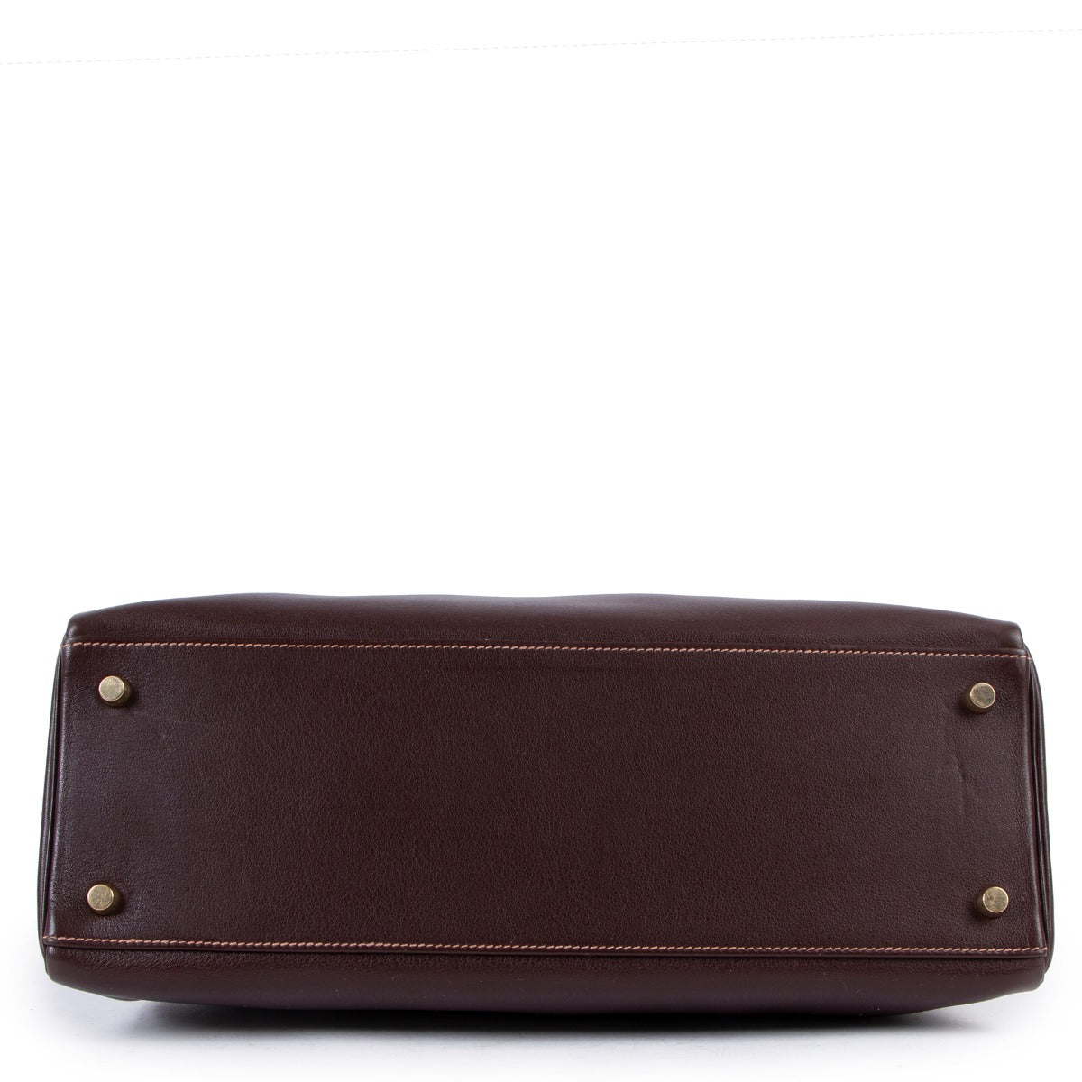 Hermès Vintage Kelly 35 Gulliver Havane Gold Hardware