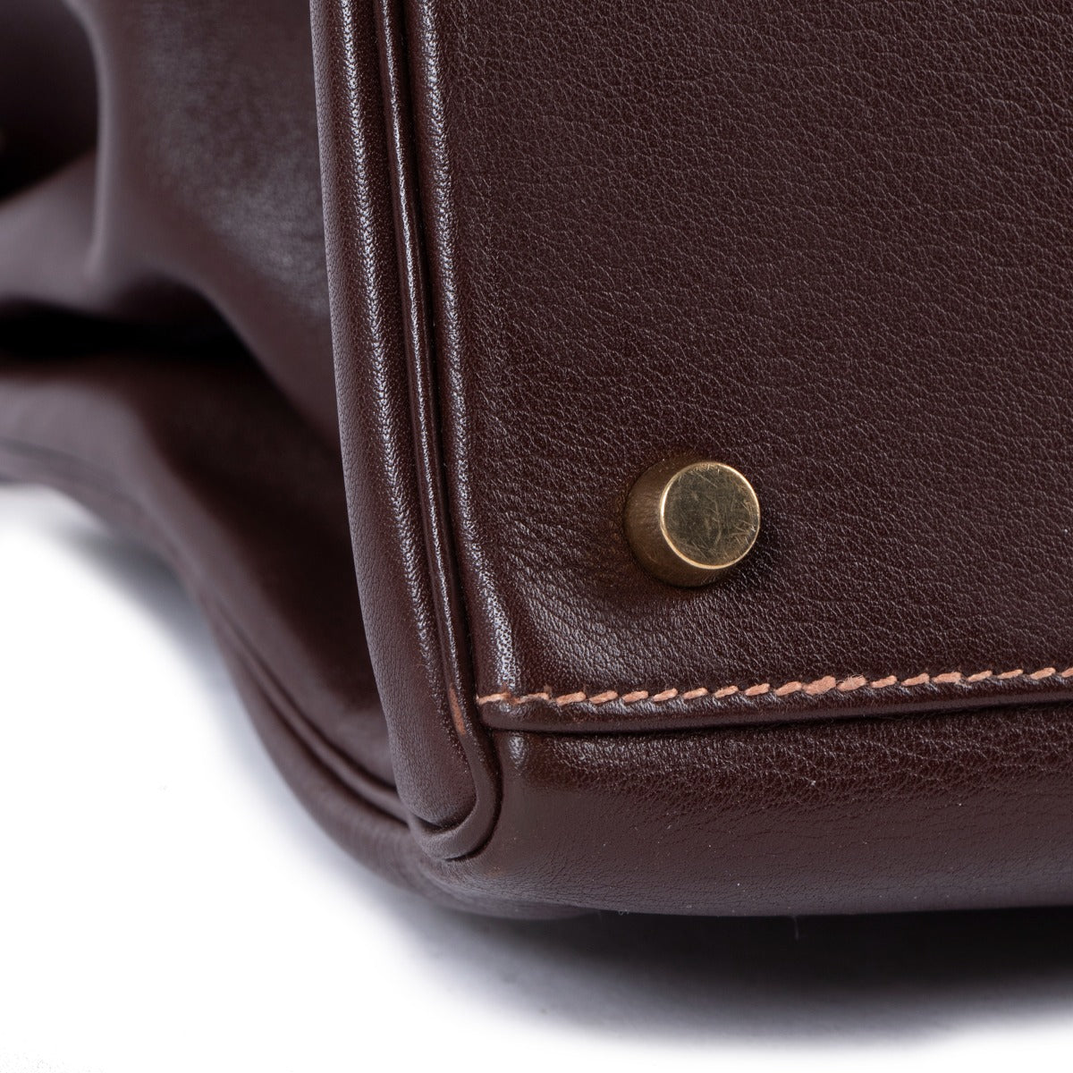 Hermès Vintage Kelly 35 Gulliver Havane Gold Hardware