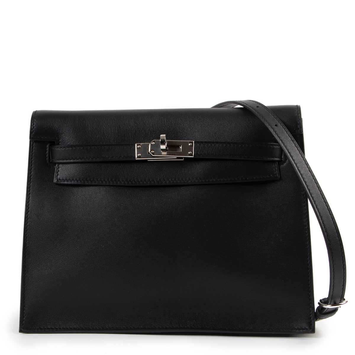 Hermes Black Kelly Danse Swift PHW shop safe online Hermes Black Kelly Danse Swift PHW. achiever en lingne seconde main Hermes Black Kelly Danse Swift PHW