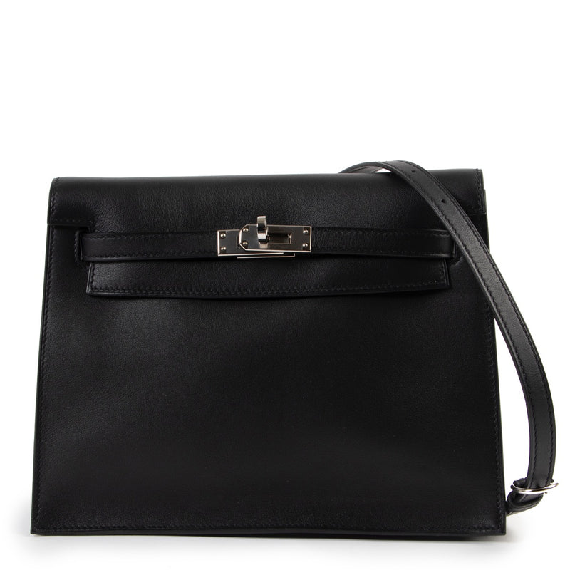 Hermes Black Kelly Danse Swift PHW shop safe online Hermes Black Kelly Danse Swift PHW. achiever en lingne seconde main Hermes Black Kelly Danse Swift PHW