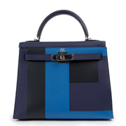 Second hand Hermès Kellygraphie Kelly 28 Letter E PHW at Labellov