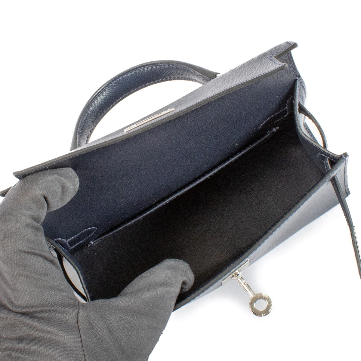 *niet online* Hermès Kelly Mini II Bleu Nuit Madam PHW