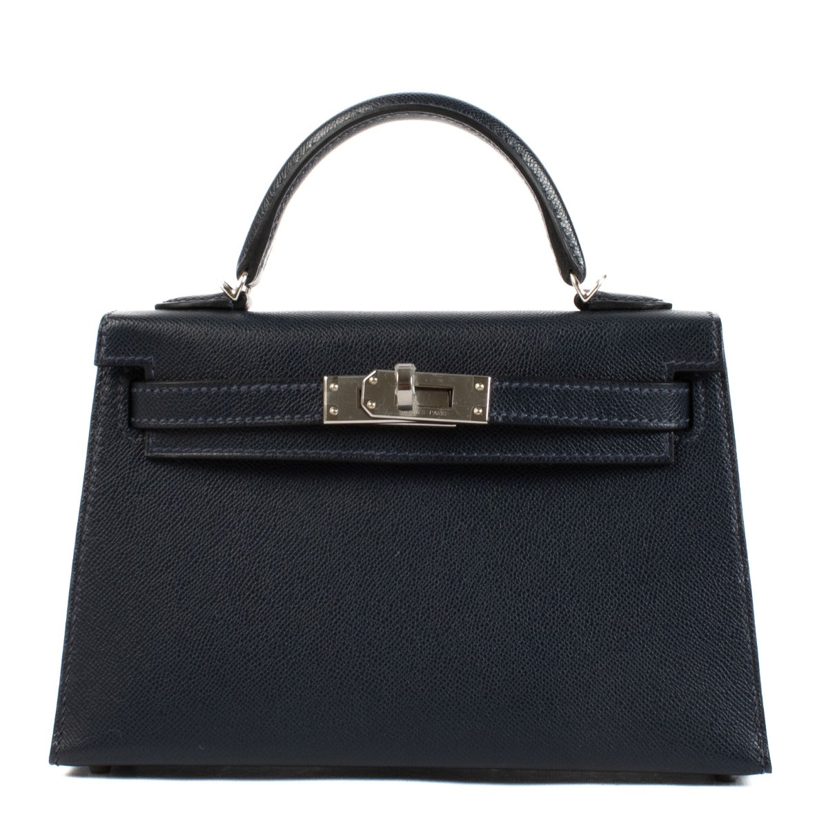Hermès Kelly II Mini Veau Madam Bleu Nuit PHW