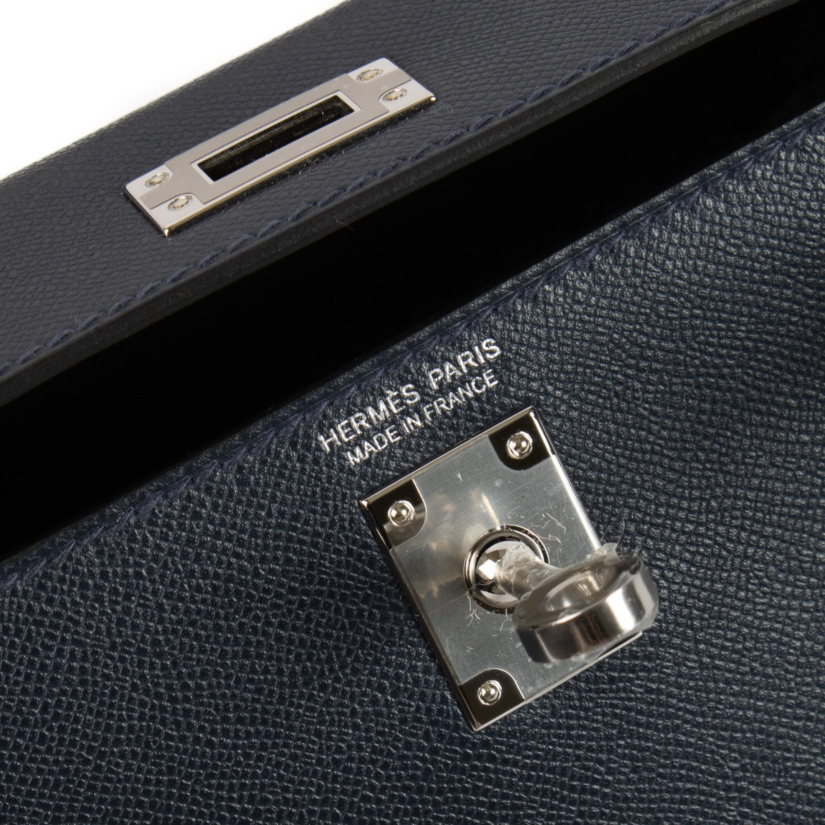 *niet online* Hermès Kelly Mini II Bleu Nuit Madam PHW