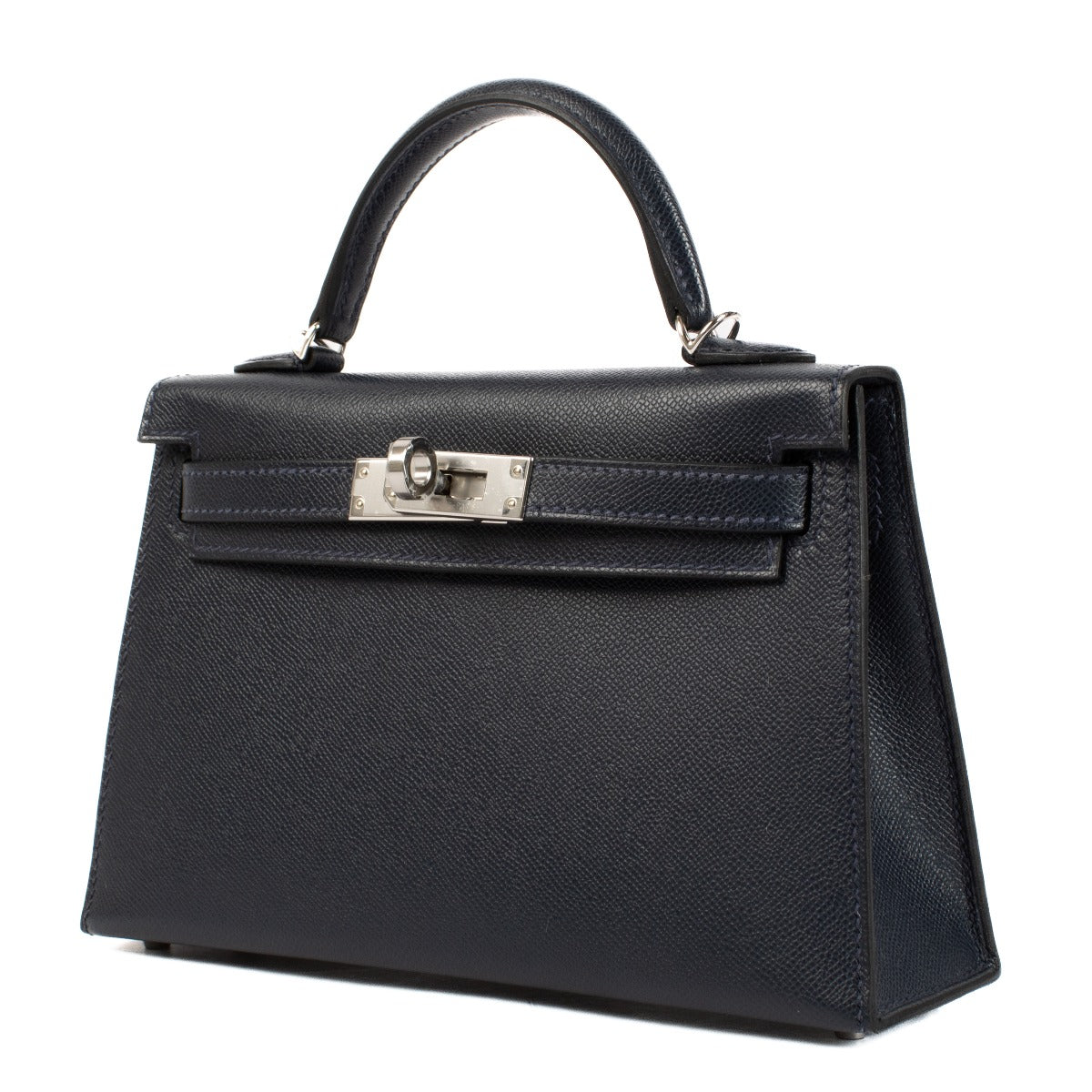 Hermès Kelly II Mini Veau Madam Bleu Nuit PHW