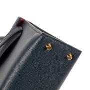 Hermès Kelly 20 Mini II Casaque Indigo/Black/Rouge Grenat Epsom Gold Hardware Limited Edition
