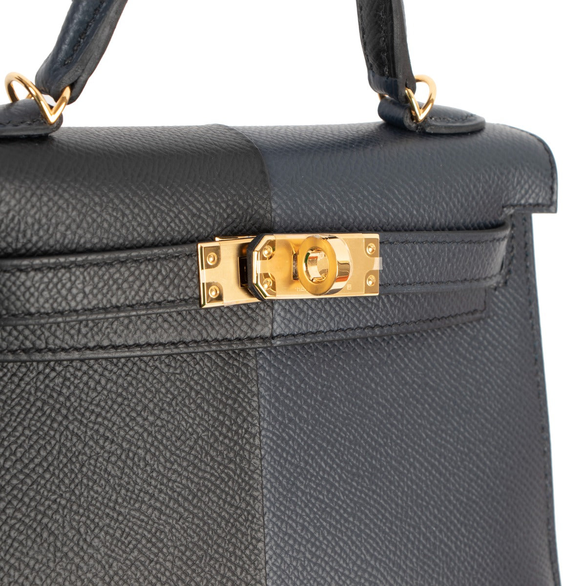 Hermès Kelly 20 Mini II Casaque Indigo/Black/Rouge Grenat Epsom Gold Hardware Limited Edition