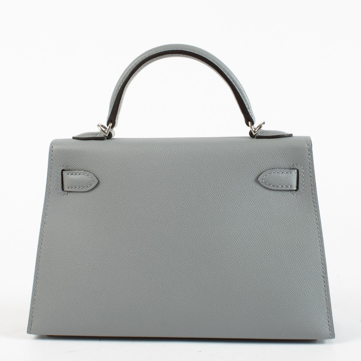Hermès Kelly Mini II Gris Pantin Madame PHW