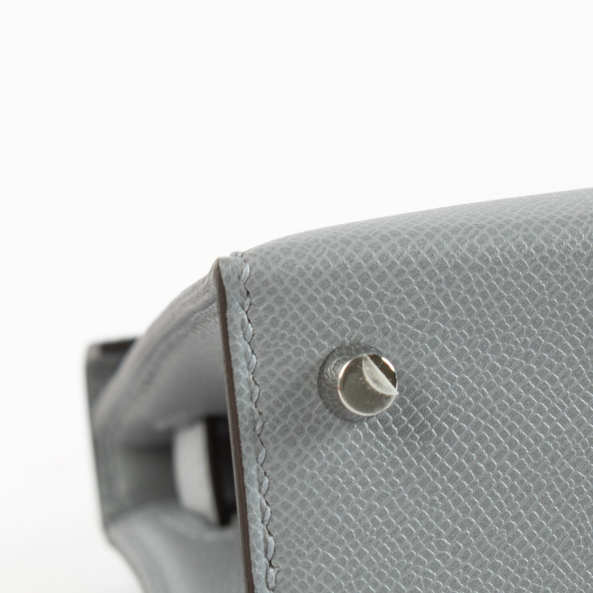 Hermès Kelly Mini II Gris Pantin Madame PHW