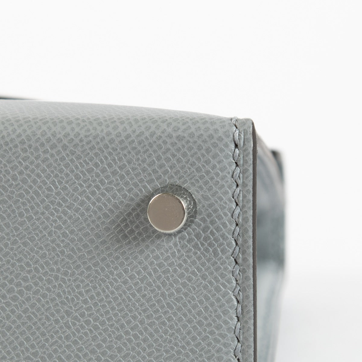 Hermès Kelly Mini II Gris Pantin Madame PHW