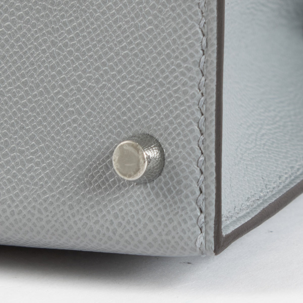 Hermès Kelly Mini II Gris Pantin Madame PHW
