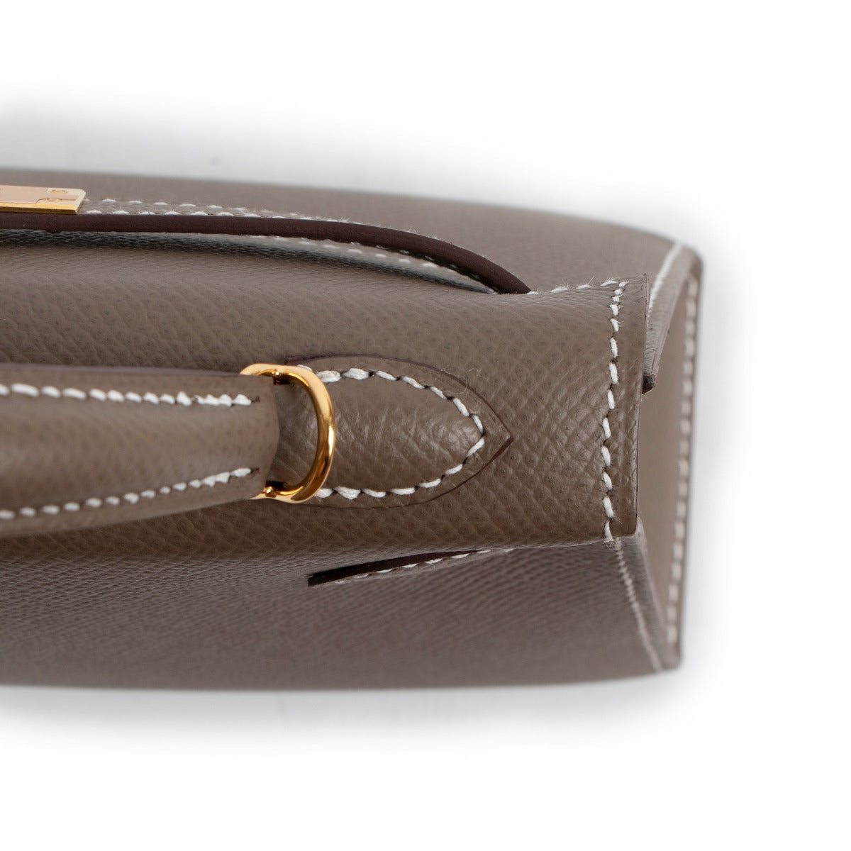 Hermès Kelly Mini 2 Sellier Etoupe Epsom Gold Hardware