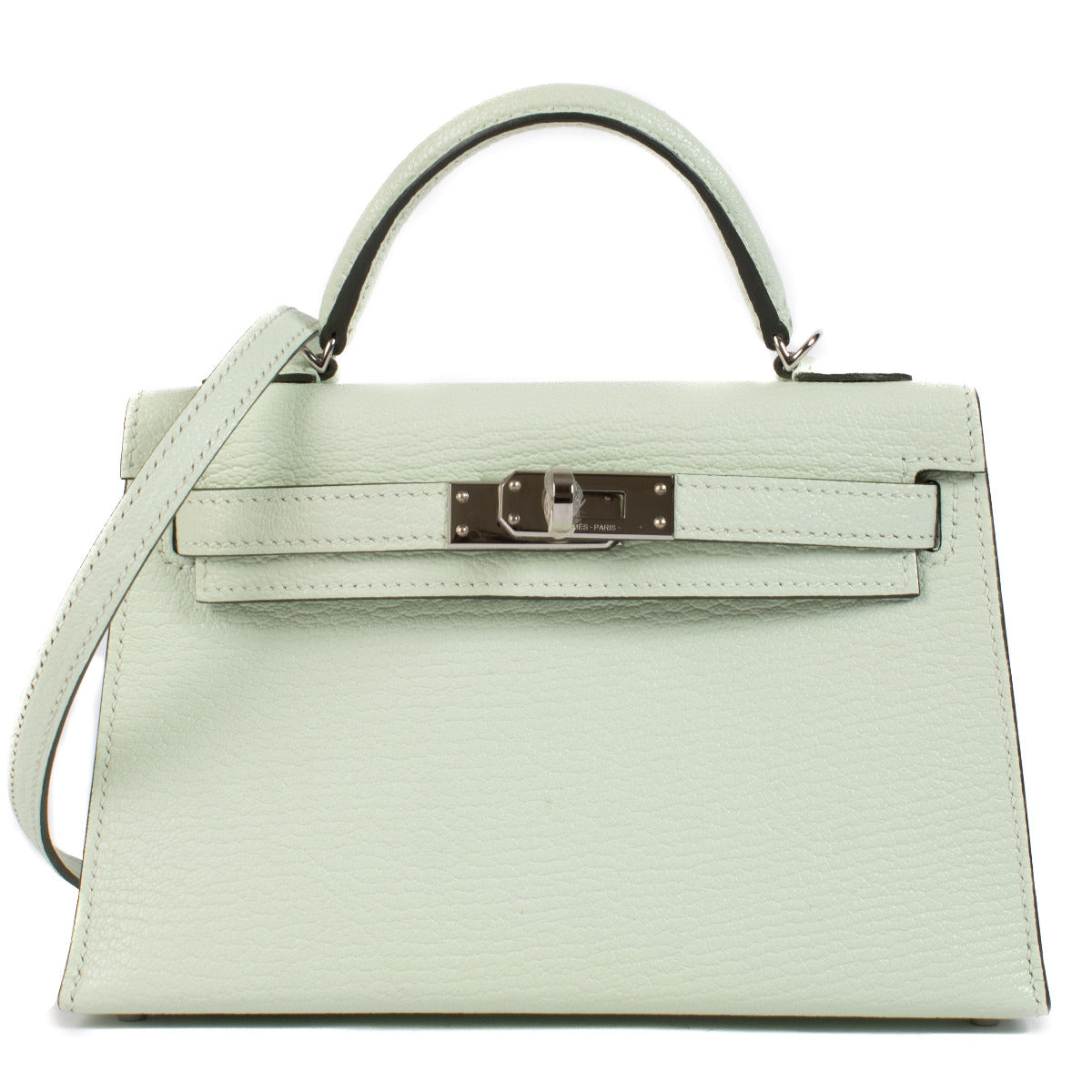 Hermès Kelly Mini Vert Fizz Chèvre Mysore