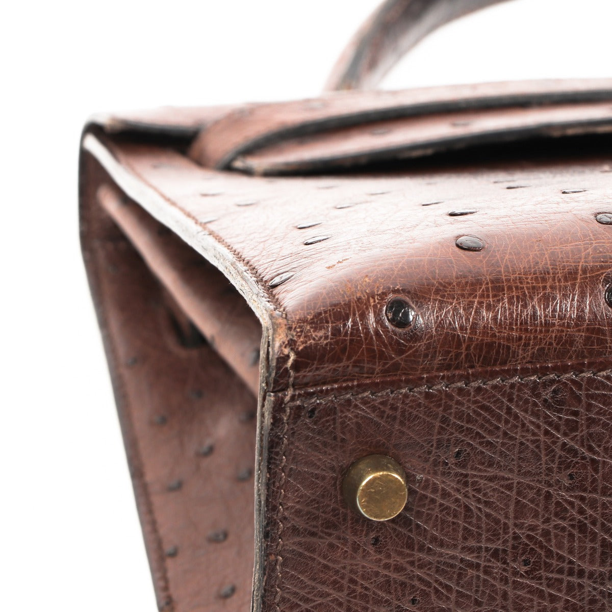 Shop Hermes Kelly vintage ostrich second hand pre-owned designer on labellov.com