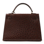 Shop Hermes Kelly vintage ostrich second hand pre-owned designer on labellov.com