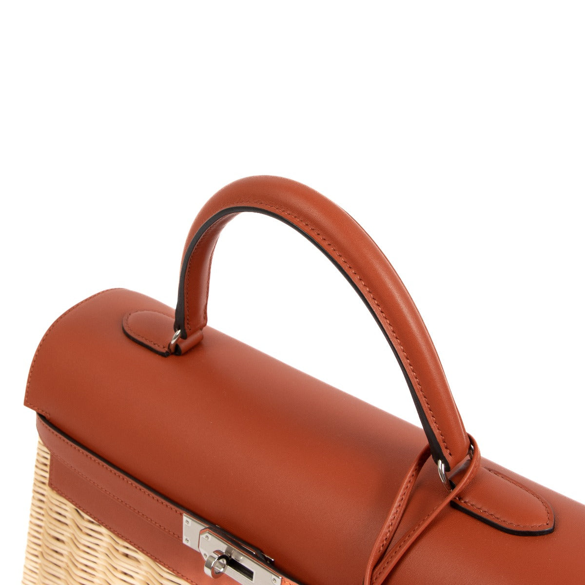 Hermès Kelly 35cm Pique-nique cuir Barenia et Osier