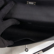 Shop safe online 100% authentic brand new Hermès Kelly Cut Pochette Black Swift PHW in brand new condition at Labellov in Antwerp.