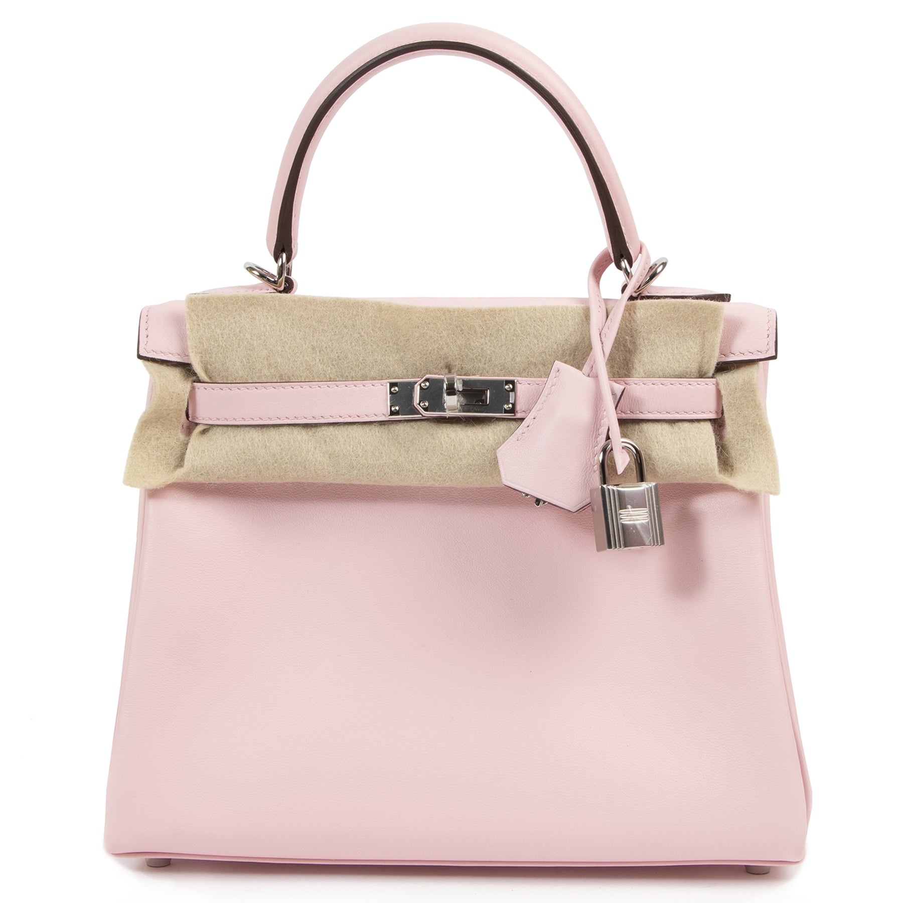 Hermès Kelly 25 Rose Sakura Swift PHW