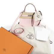 Hermès Kelly 25 Rose Sakura Swift PHW