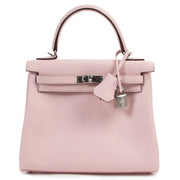 Hermès Kelly 25 Rose Sakura Swift PHW
