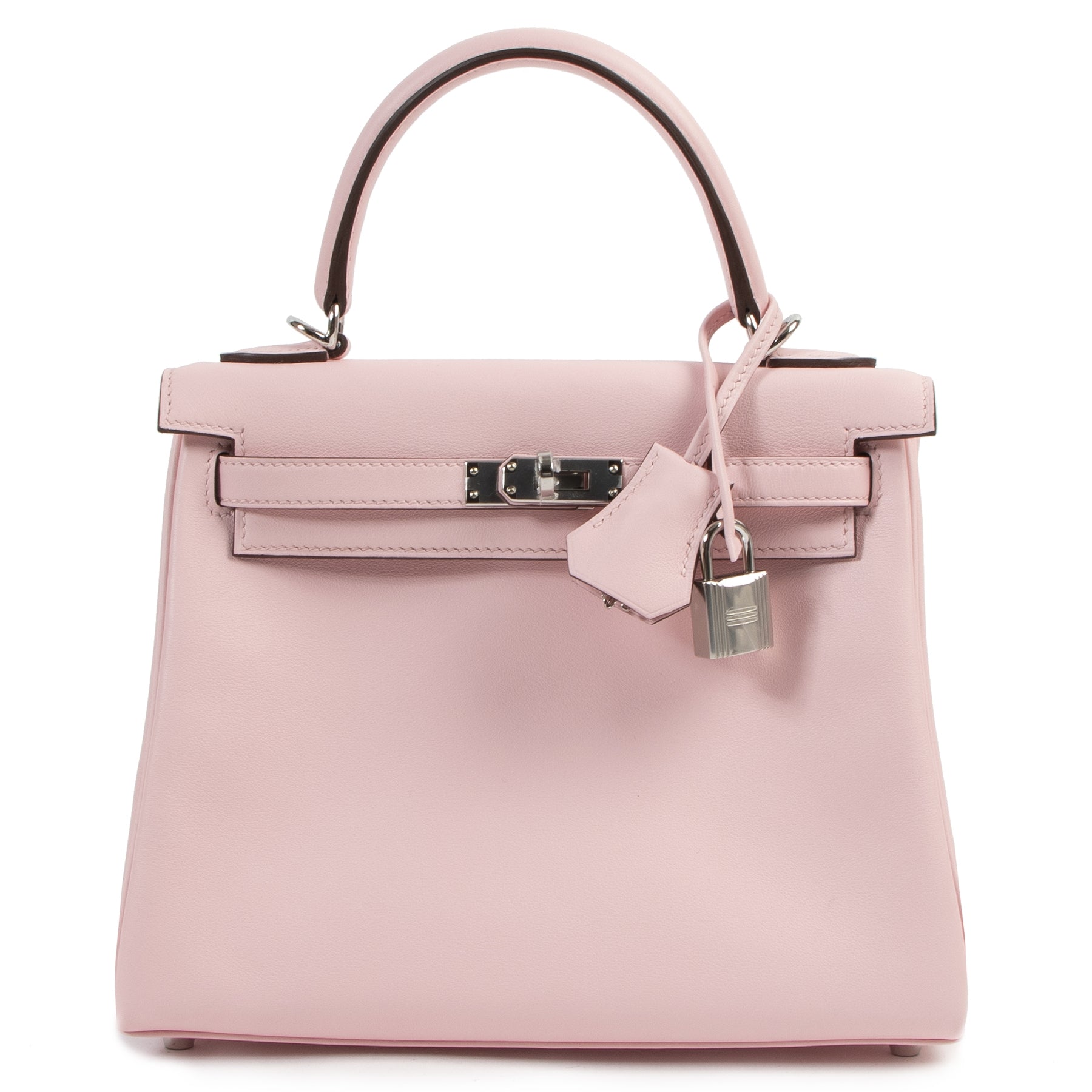 Hermès Kelly 25 Rose Sakura Swift PHW