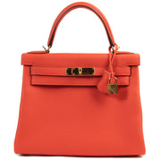 shop safe online grained, textured and anti-scratch togo kelly 28 Capucine