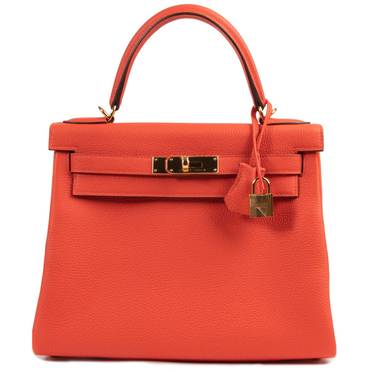 shop safe online grained, textured and anti-scratch togo kelly 28 Capucine