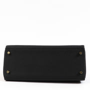 Hermès Kelly 28 Touch 3 Black Togo & Crocodile Niloticus Gold Hardware