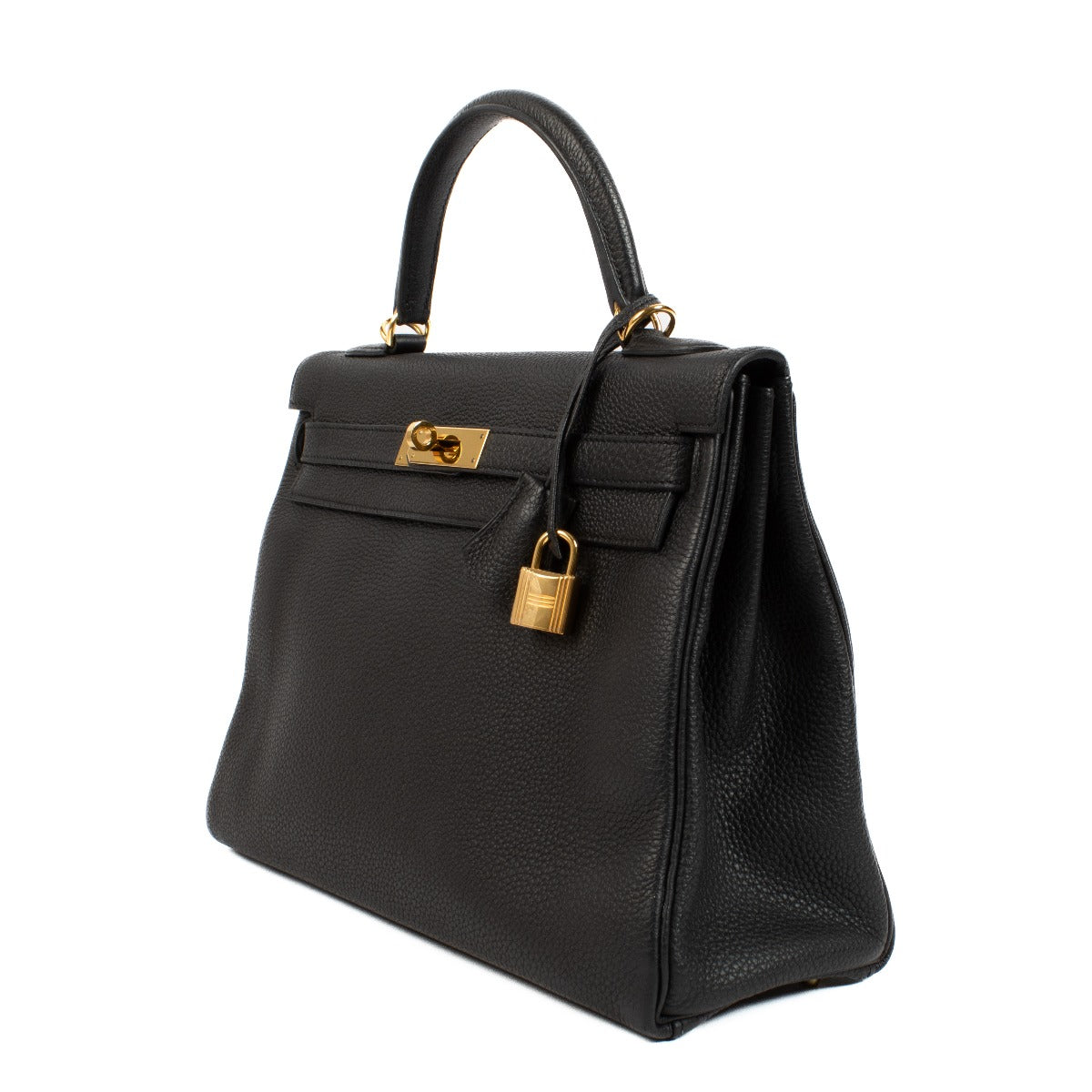 Hermès Kelly 32 Black Togo GHW