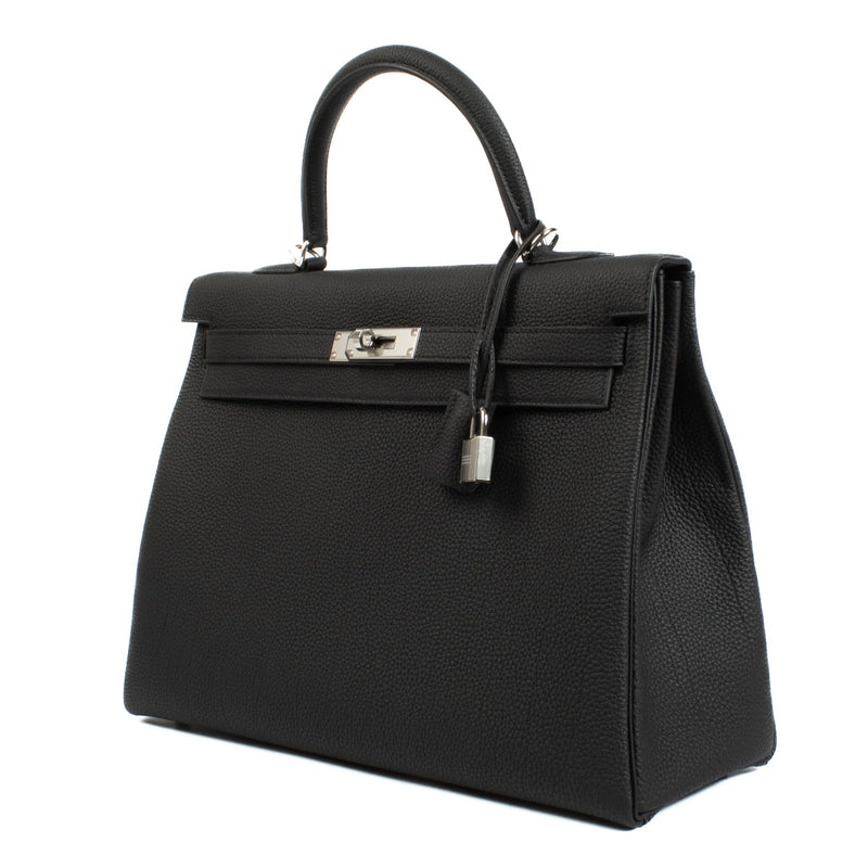2023 hermes kelly 35 retourne veau togo noir